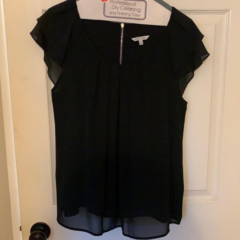 Black Naked Zebra Blouse